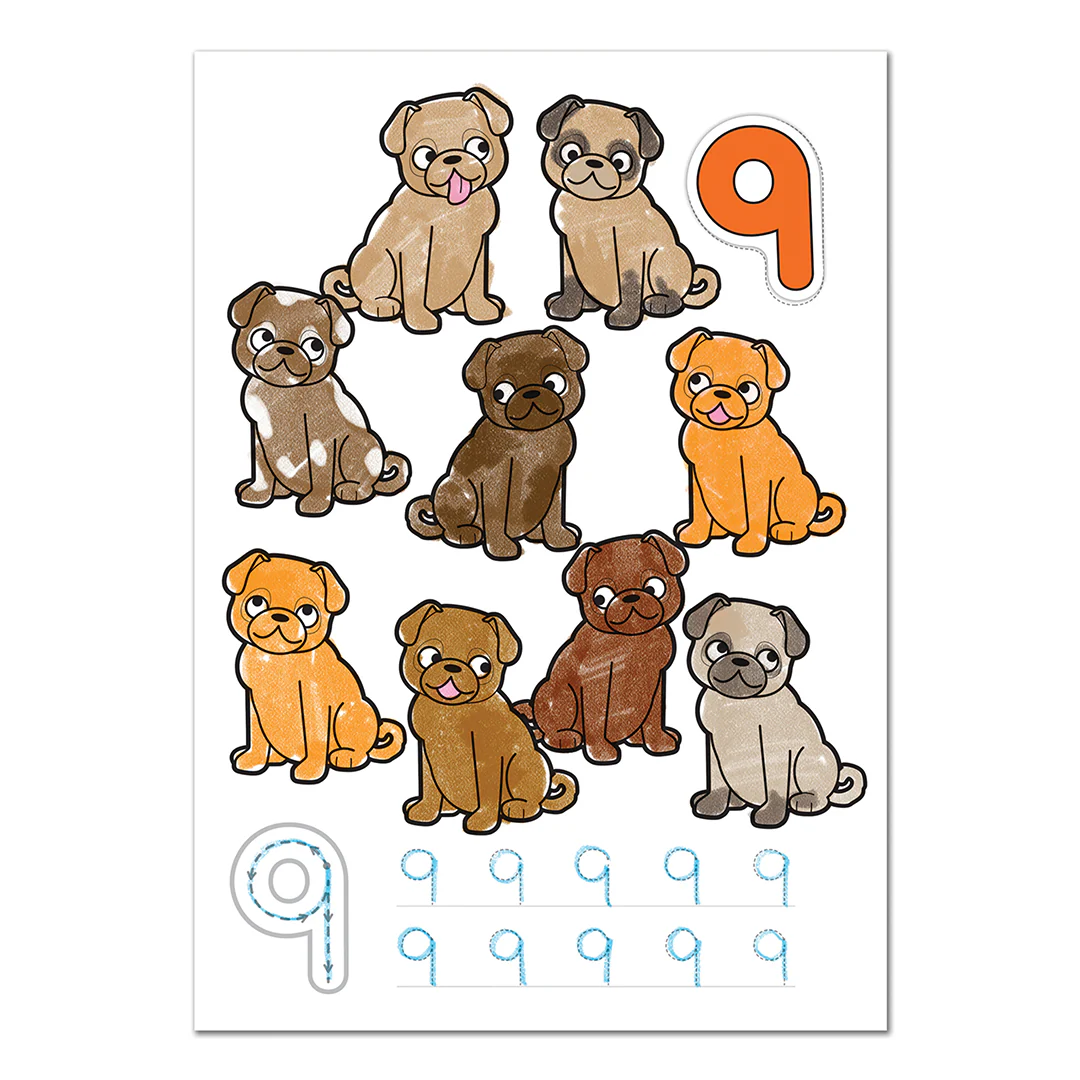 1-20 Sticker Colouring Books (10 PACK) - Image 3