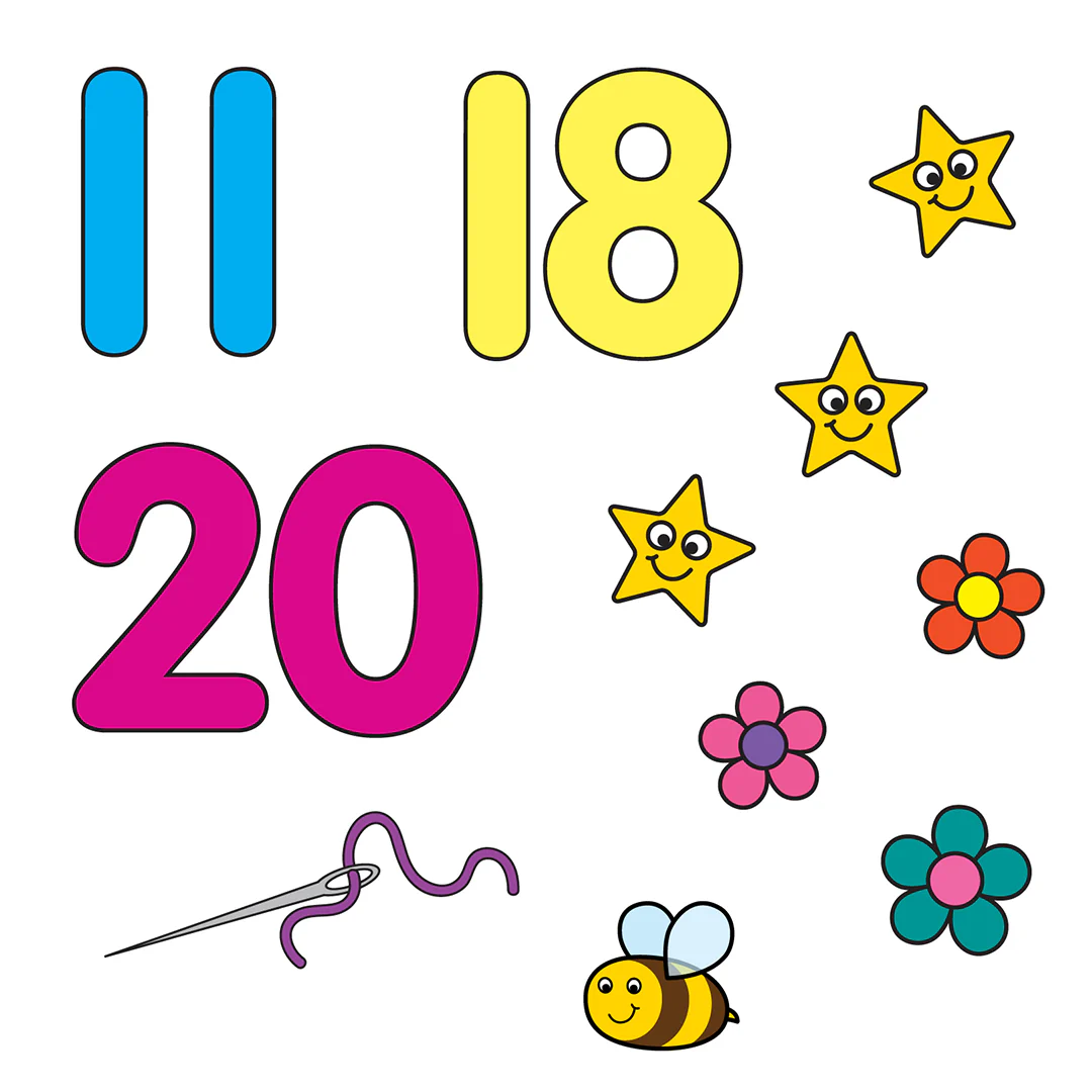 1-20 Sticker Colouring Books (10 PACK) - Image 4