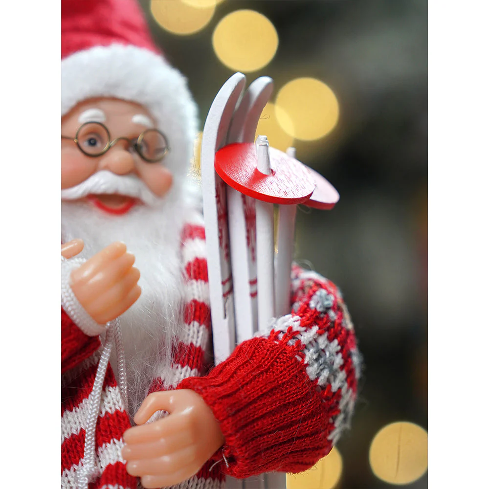 12 inches Winter Ready Santa , Christmas Home and Table Décor - Image 6