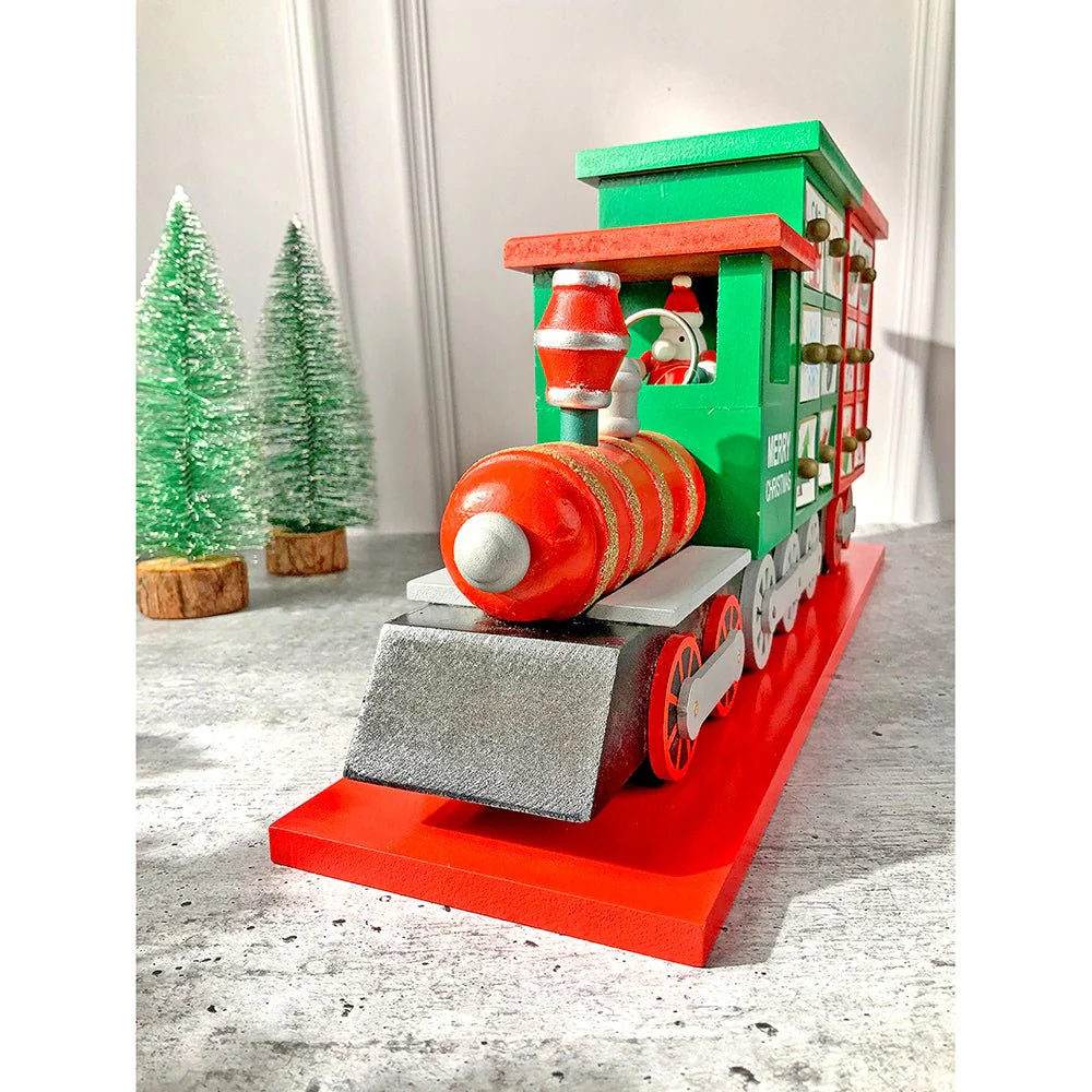 25 days, Wooden Train Shape Advent Calendar for Christmas - Image 5