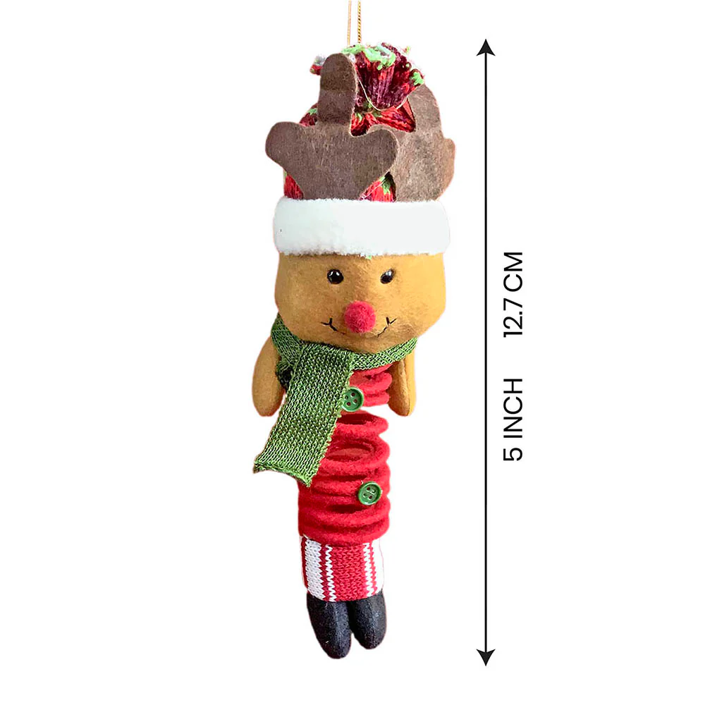 3 pcs combo set of Spring Reindeer, Santa, Snowman christmas Tree ornament and Christmas Décor - Image 8