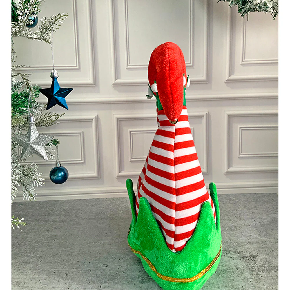 3d Inverted Elf Legs Plush Christmas Party Hat - Image 6