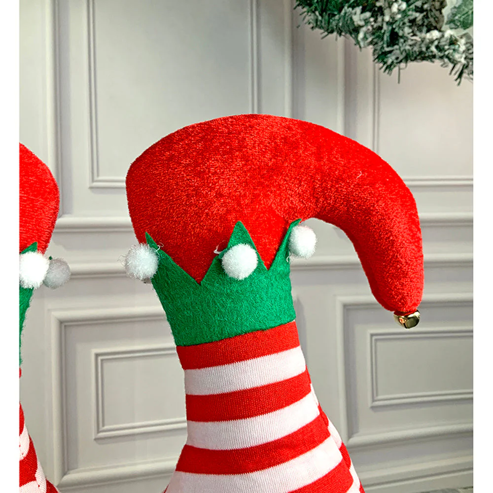 3d Inverted Elf Legs Plush Christmas Party Hat - Image 7