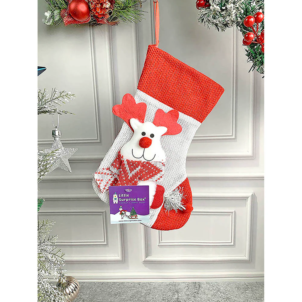 3pcs combo Mini 10 inches 3d Stockings for gifts and Christmas Décor - Image 3