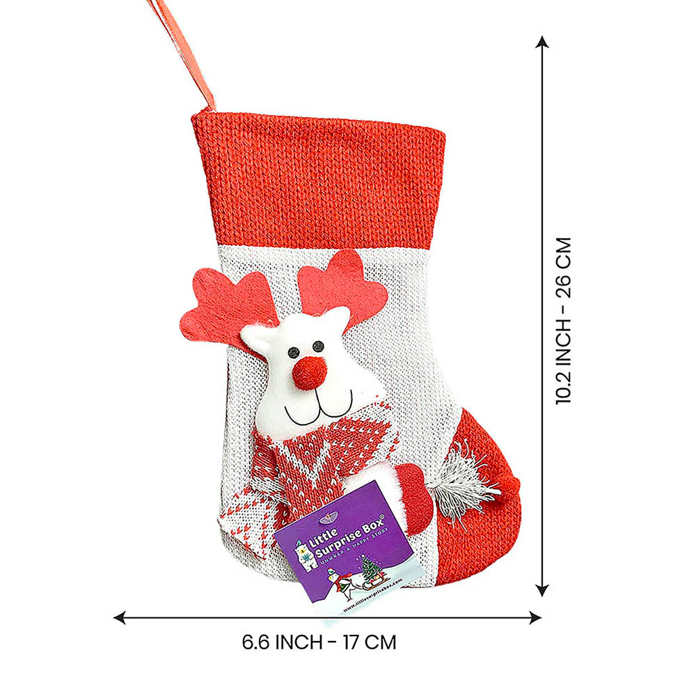 3pcs combo Mini 10 inches 3d Stockings for gifts and Christmas Décor - Image 4