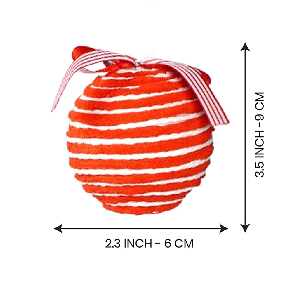 5 pcs Red Candyland themed big size Christmas Tree Ornaments - Image 9