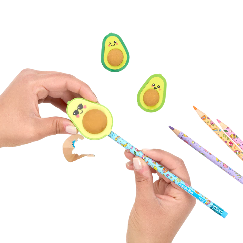Avocado Love Eraser and Sharpener - set of 3 - Image 4