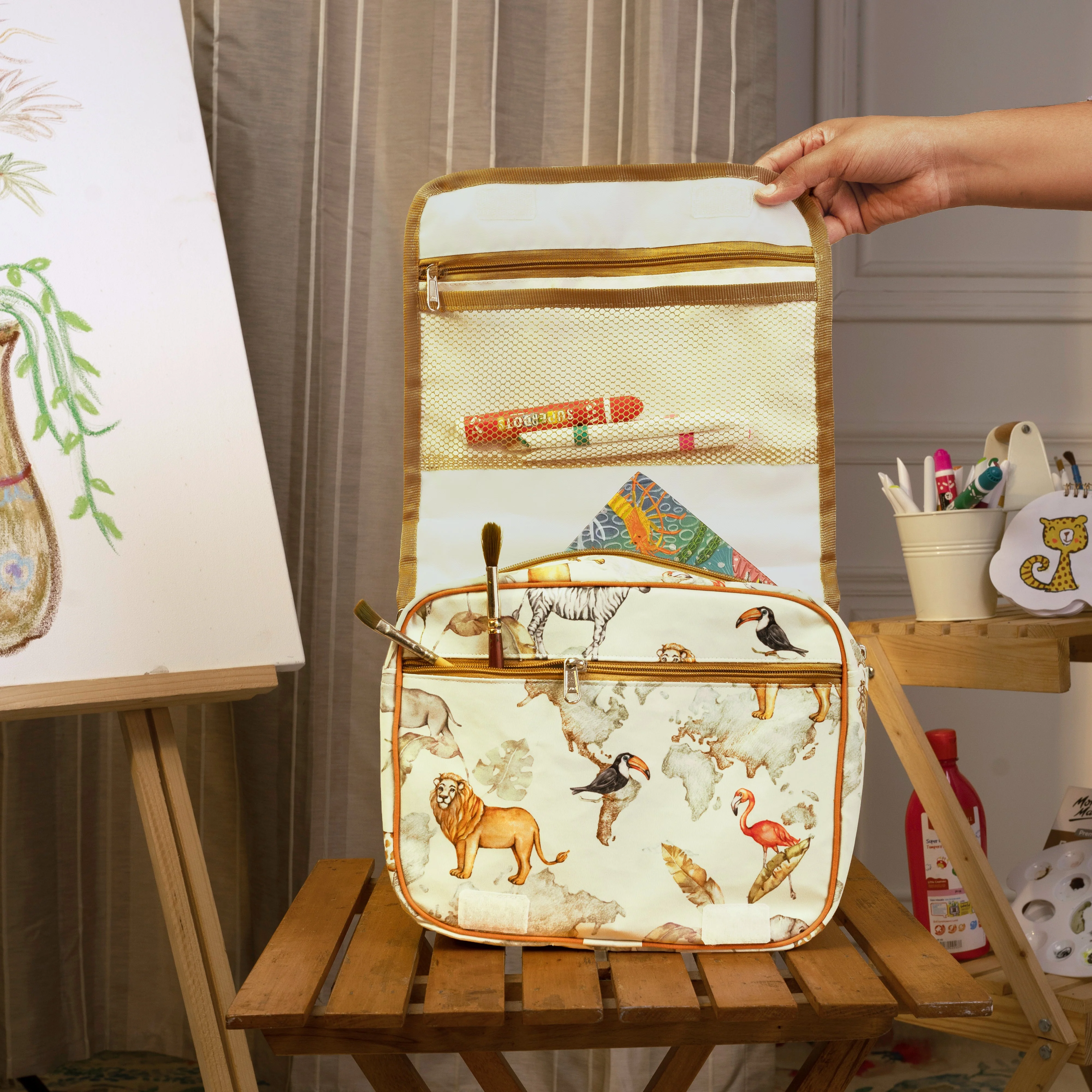 Baby It's A Wild World Little Artist Art Bag - Image 3