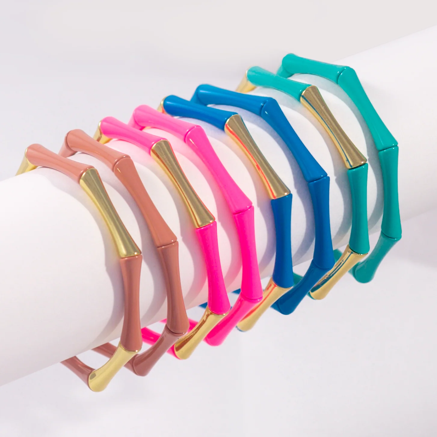 Bamboo Enamel Bracelet | Mint - Image 3