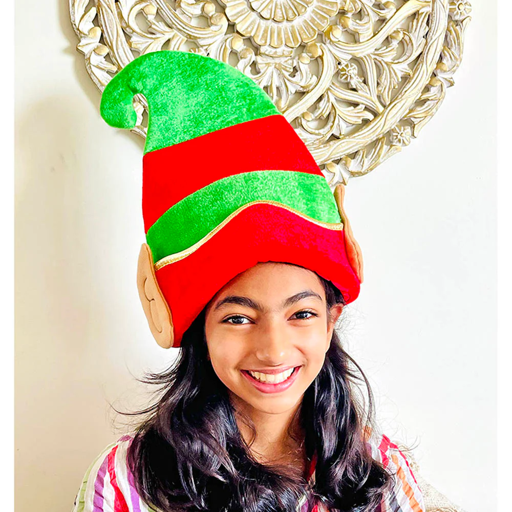 Big Elf Ears Rich Velvet Christmas Party Hat - Image 2