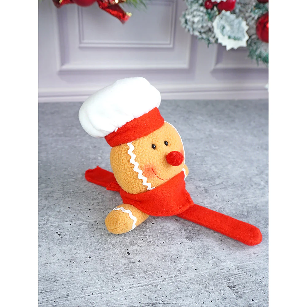 Big Size 3d Gingerbread Man Christmas Wrist Band Slap Band for Kids and Adults (Free Size) - Image 3