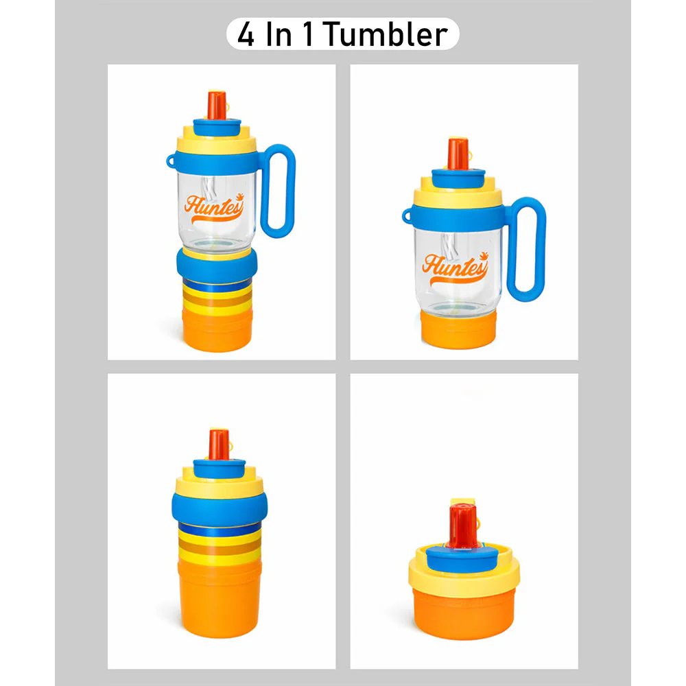 Blue Orange 4 in one Water Bottle , infuser & mini snack box for teens and Adults, 1000ml - Image 6