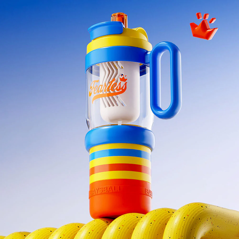 Blue Orange 4 in one Water Bottle , infuser & mini snack box for teens and Adults, 1000ml - Image 8