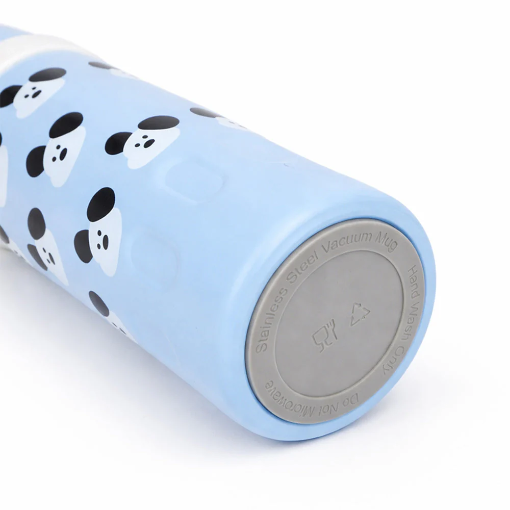 Blue Puppy Stripes Cap Series,  Stainless Steel Kids Water Bottle , 520ml - Image 3