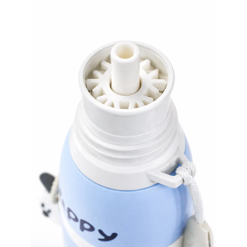 Blue Puppy Stripes Cap Series,  Stainless Steel Kids Water Bottle , 520ml - Image 4