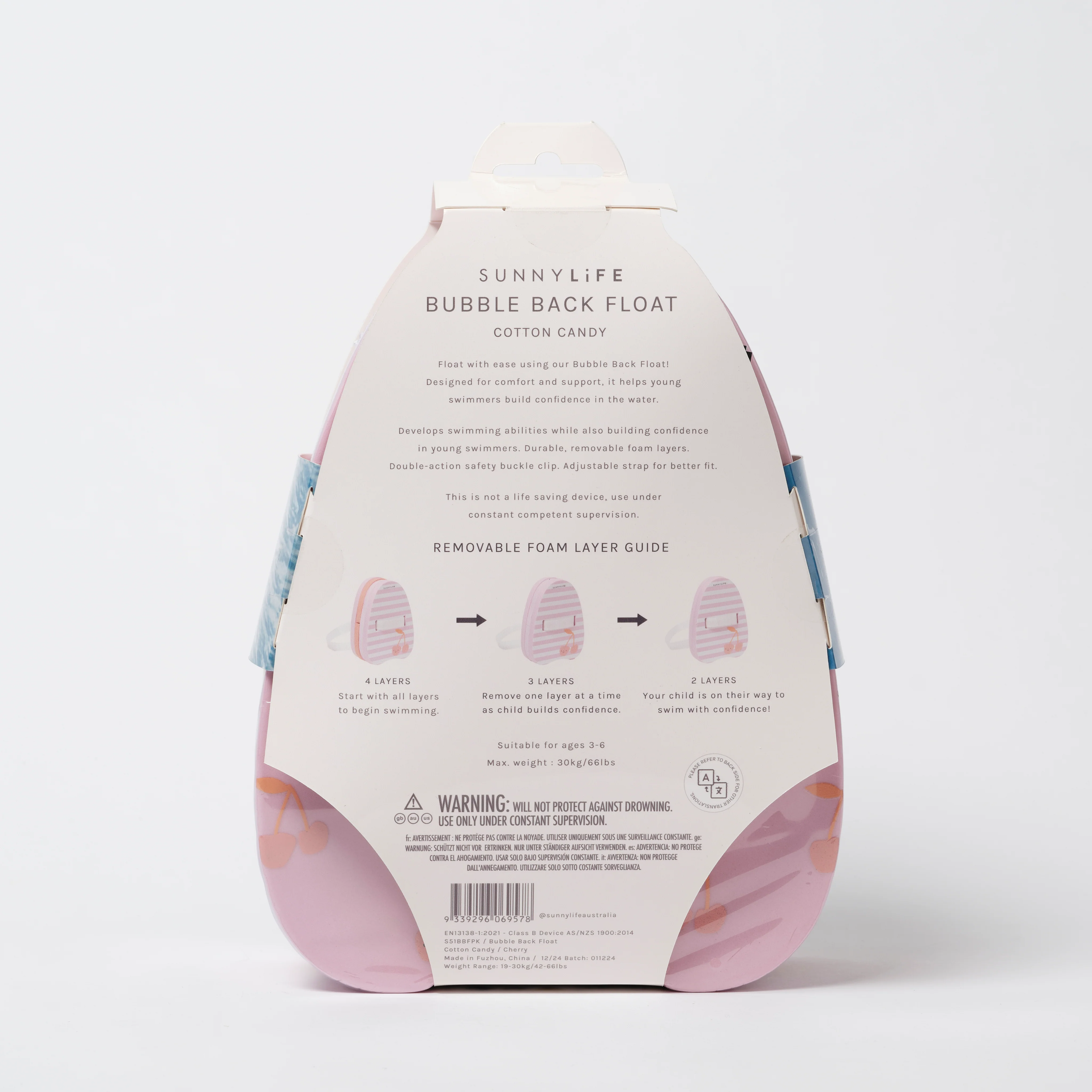 Bubble Back Float Cotton Candy Cherry - Image 2