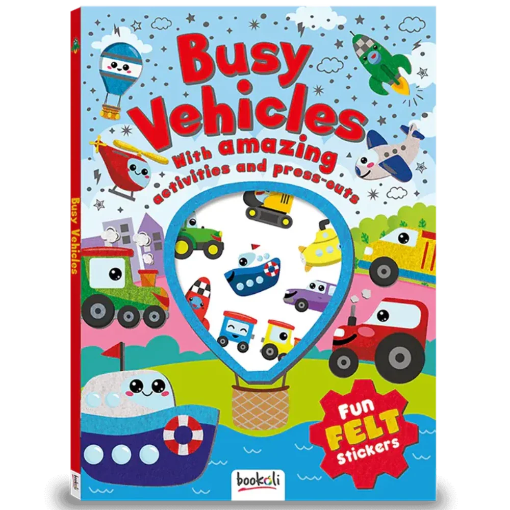 Busy Vehicles: Fun Felt Stickers