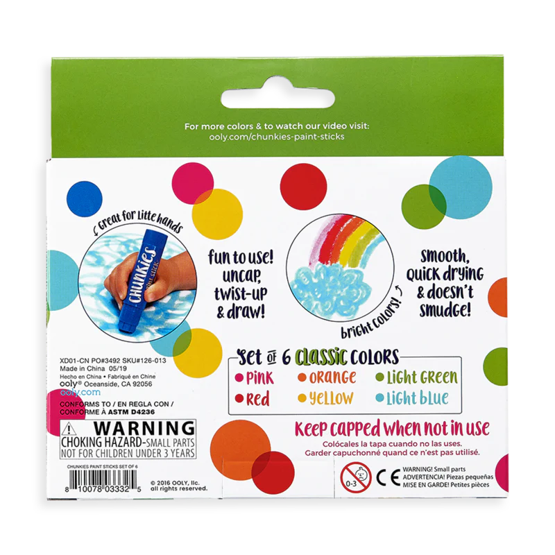 Chunkies Paint Sticks - Set of 6 - Classic - Image 4
