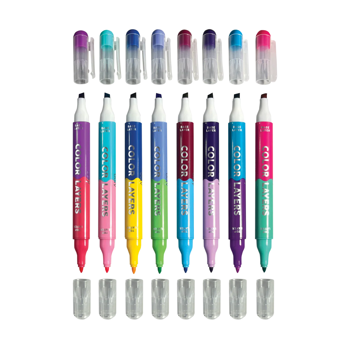 COLOR LAYERS DOUBLE ENDED LAYERING MARKERS SET OF 8 - Image 3