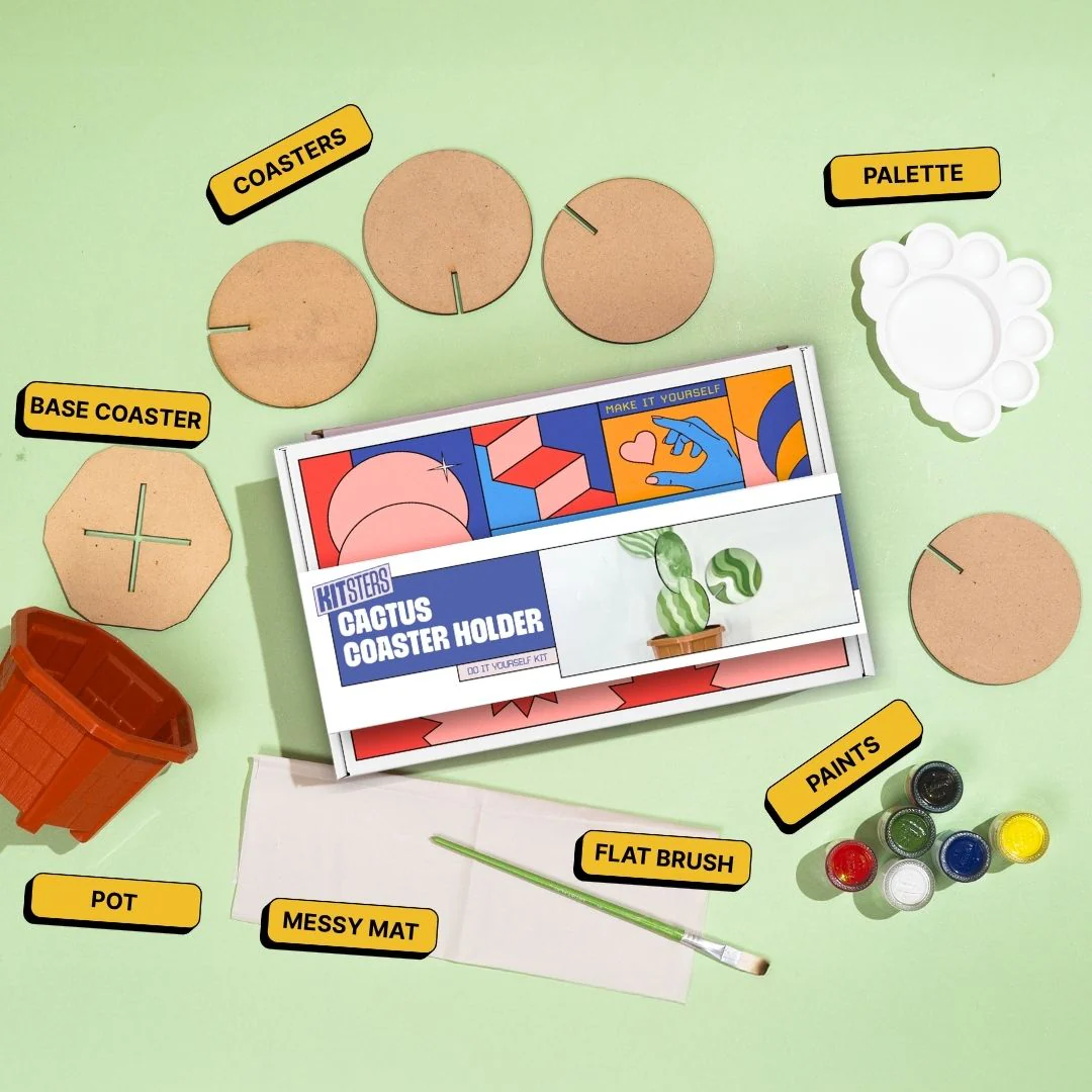 DIY Cactus Coaster Holder Kit - Image 2