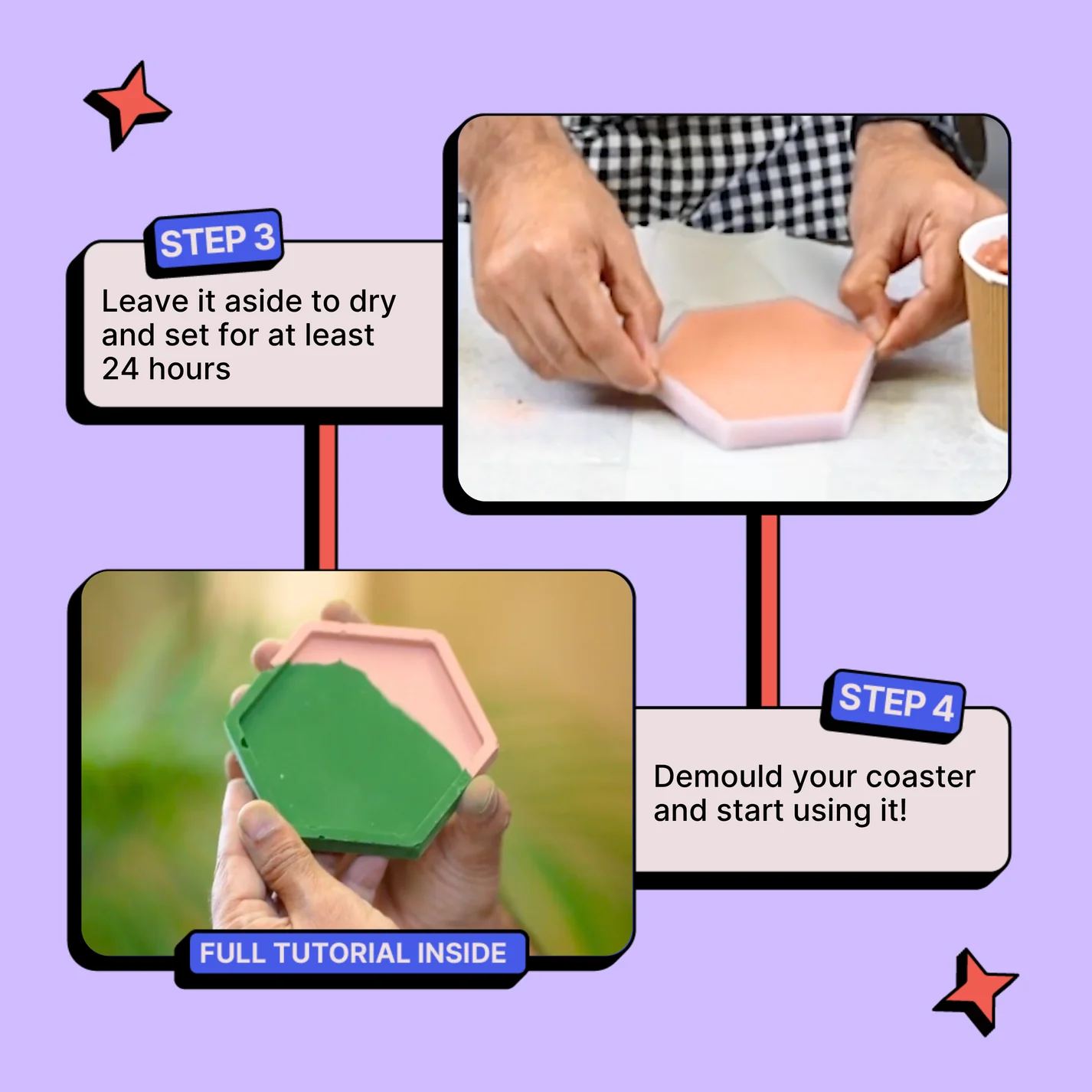 DIY Cement Coaster Kit - Image 4
