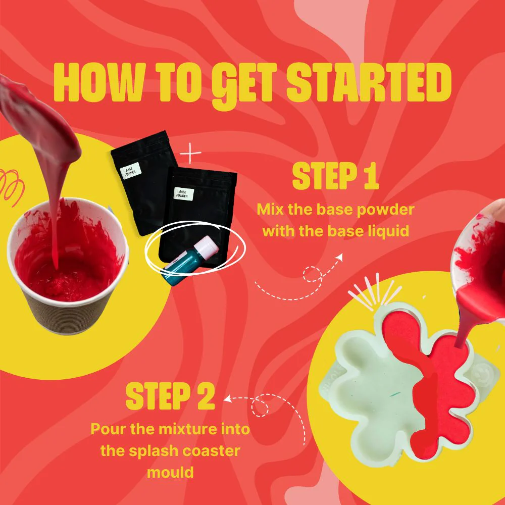 DIY Jesmonite Splash Coaster Kit - Image 4