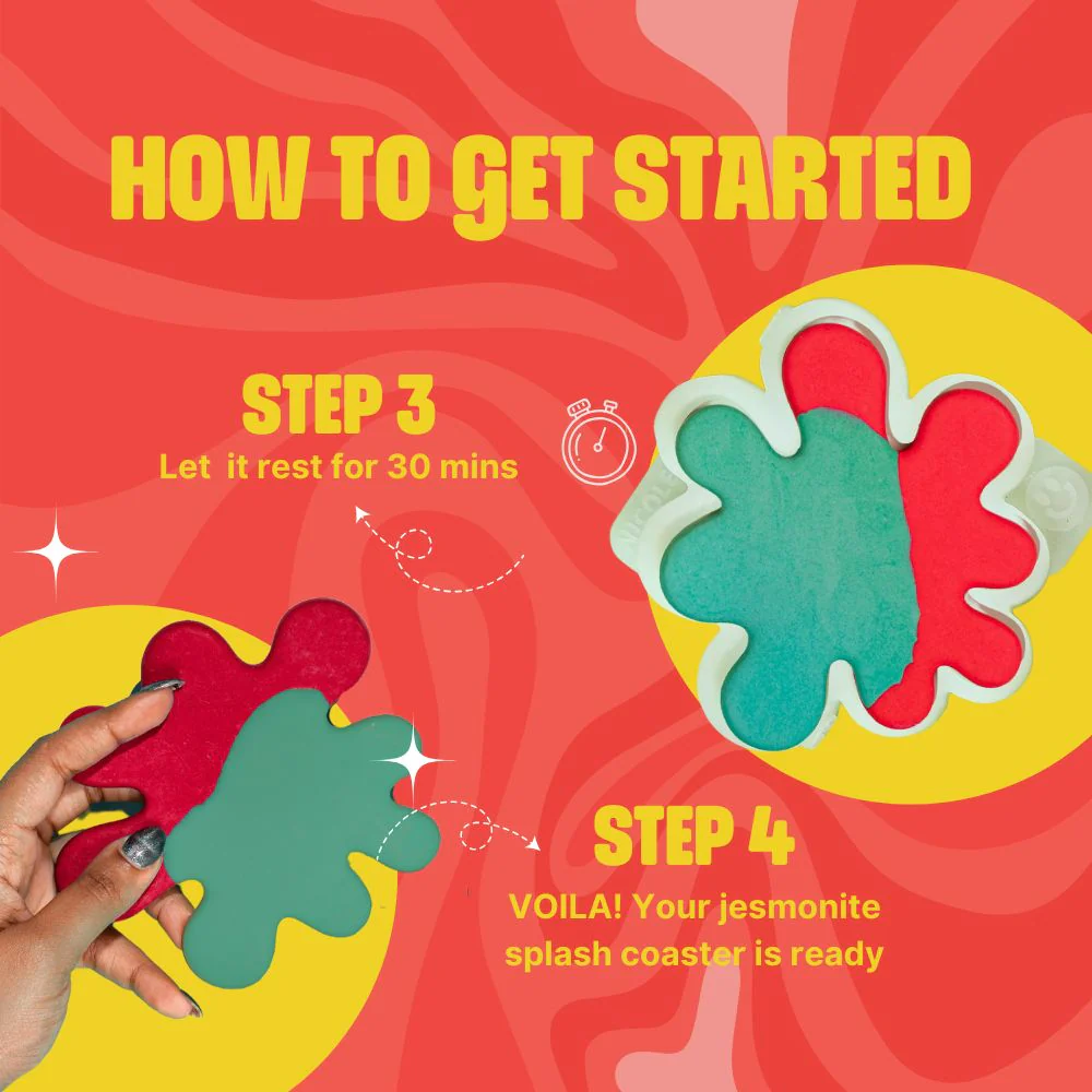 DIY Jesmonite Splash Coaster Kit - Image 5