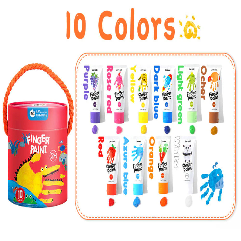 Jar Melo Washable Finger Paint Colors Set - Image 14