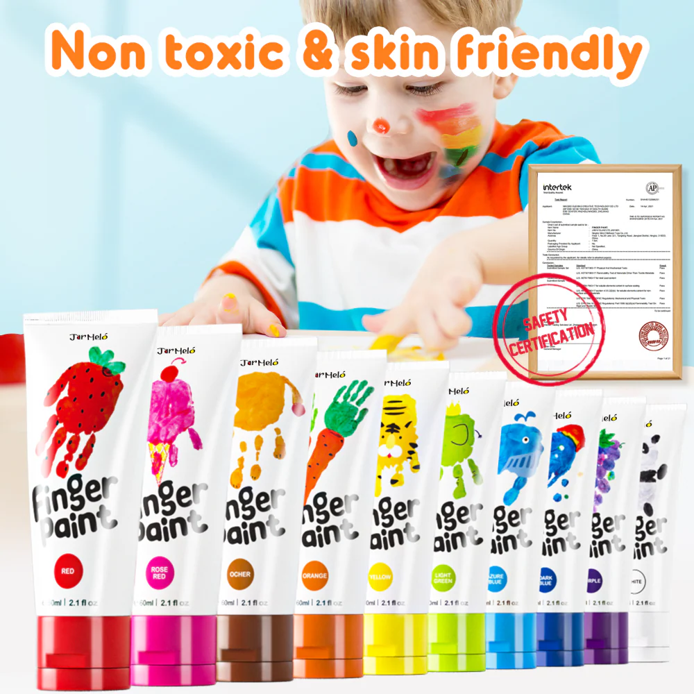 Jar Melo Washable Finger Paint Colors Set - Image 3