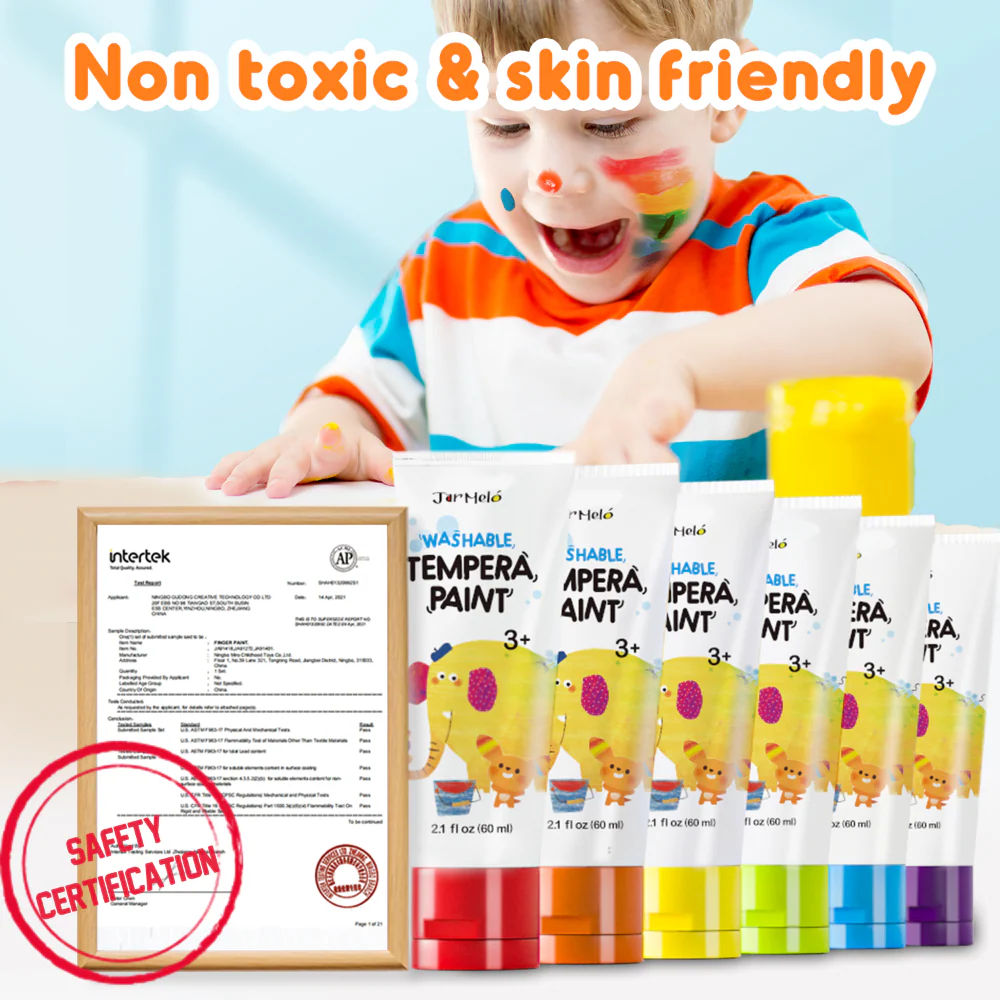Jar Melo Washable Finger Paint Colors Set - Image 4