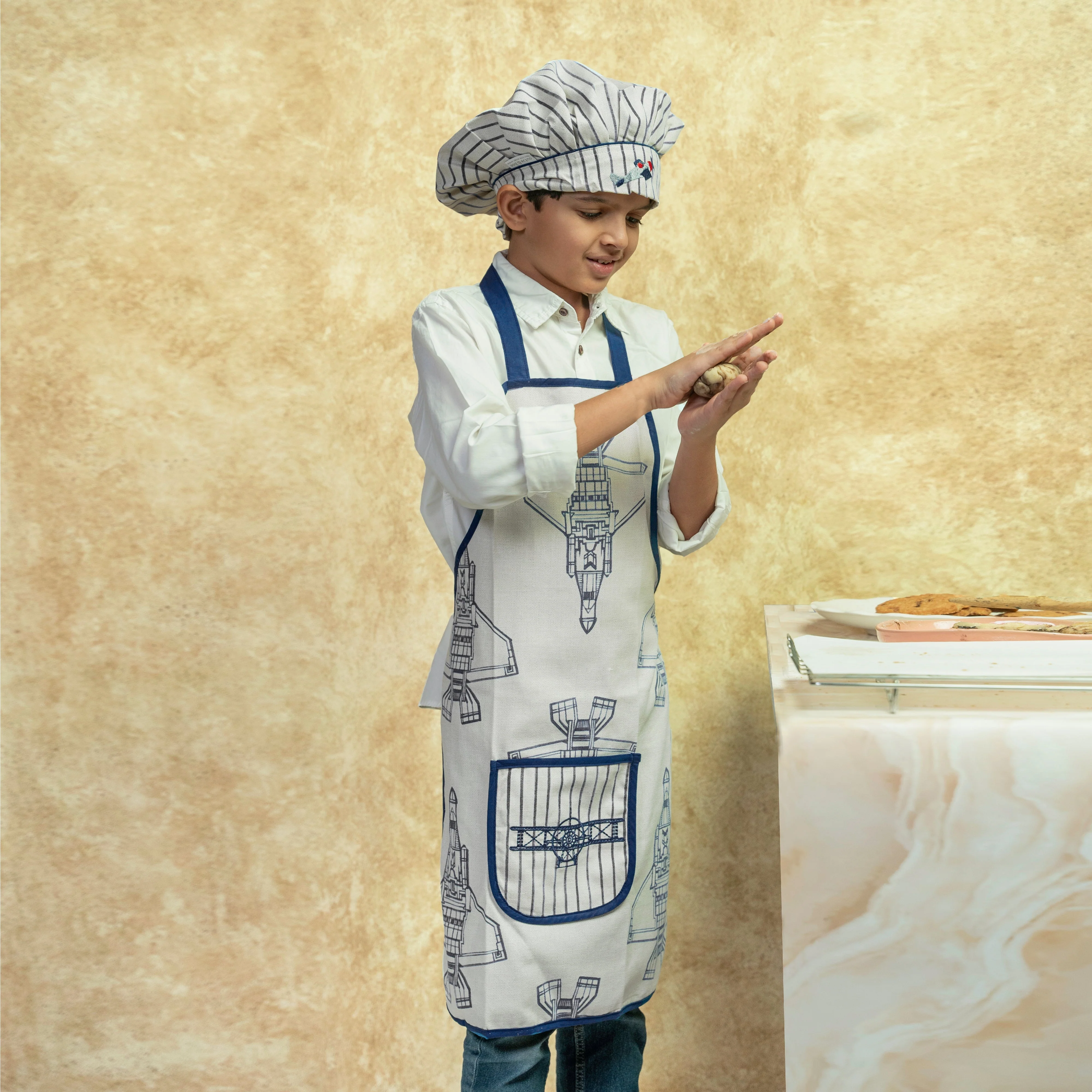 Fly Away With Me Apron Set - Little Chef Duo Set - Image 2