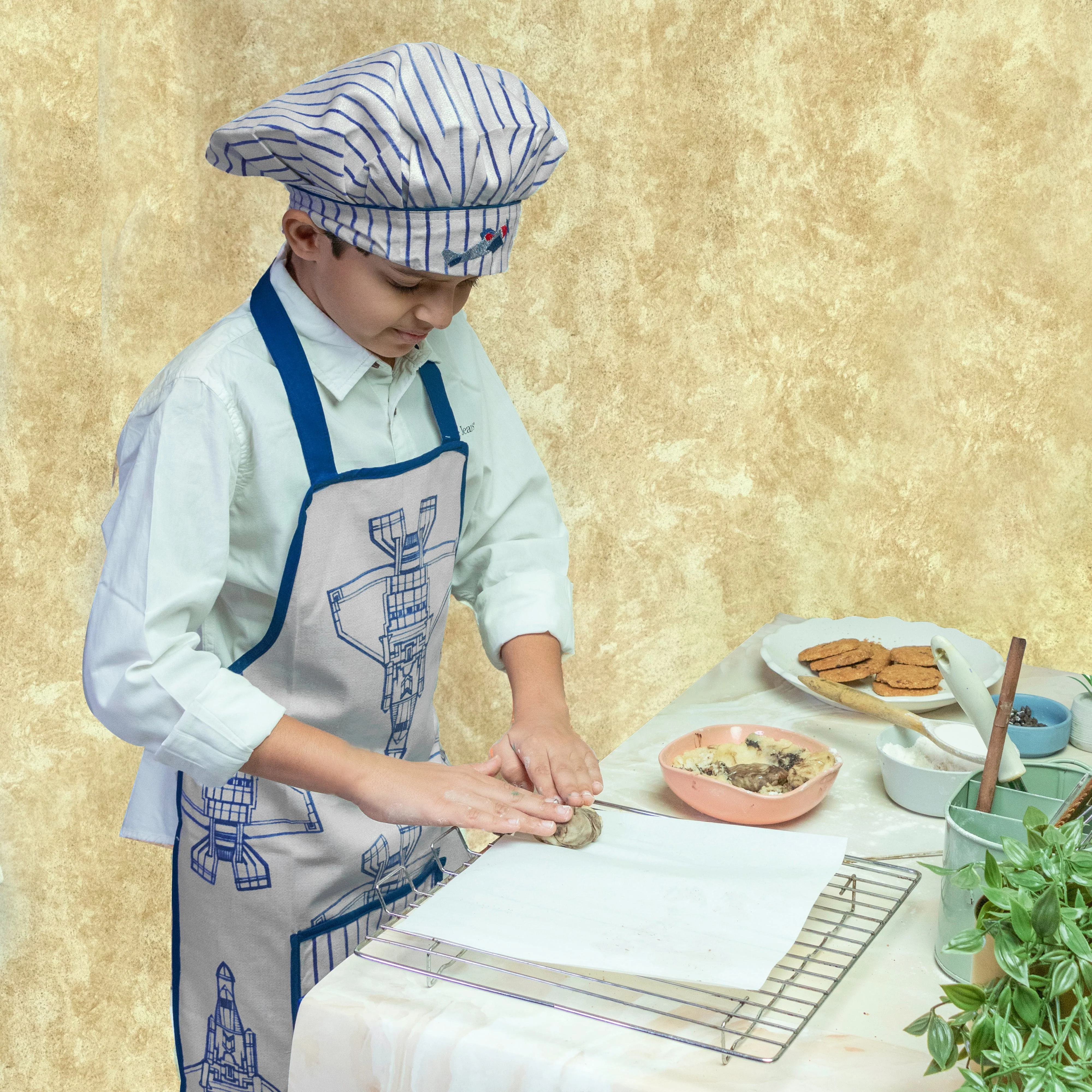 Fly Away With Me Apron Set - Little Chef Duo Set - Image 4
