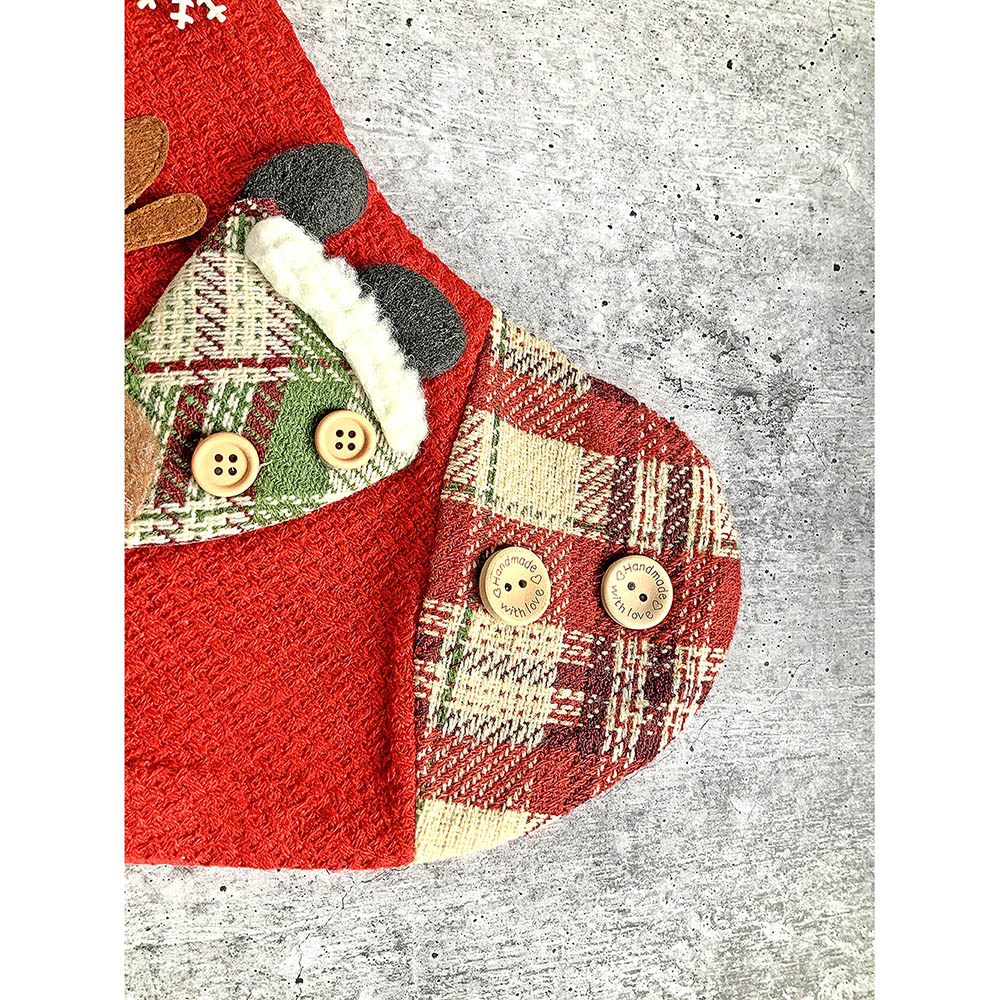 Flying Deer Christmas Stocking, 13 inches - Image 6