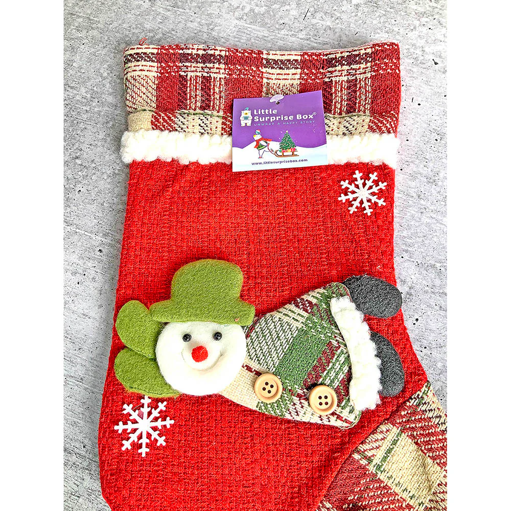 Flying Snowman Christmas Stocking, 13 inches - Image 7
