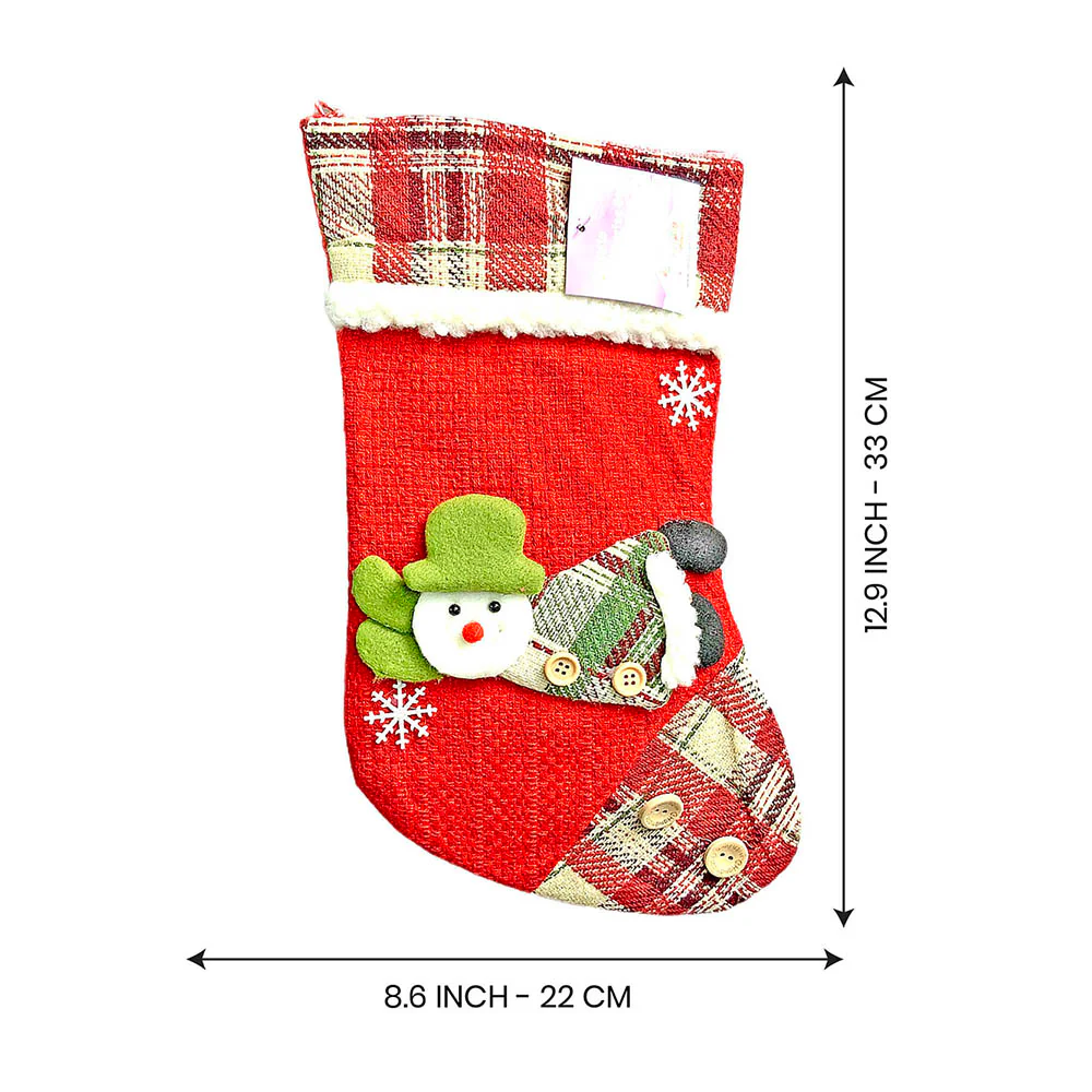 Flying Snowman Christmas Stocking, 13 inches - Image 8