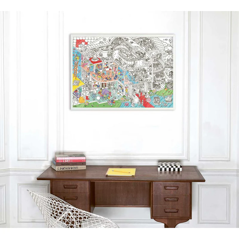 Giant Colouring Poster - Crazy Museum - Image 2