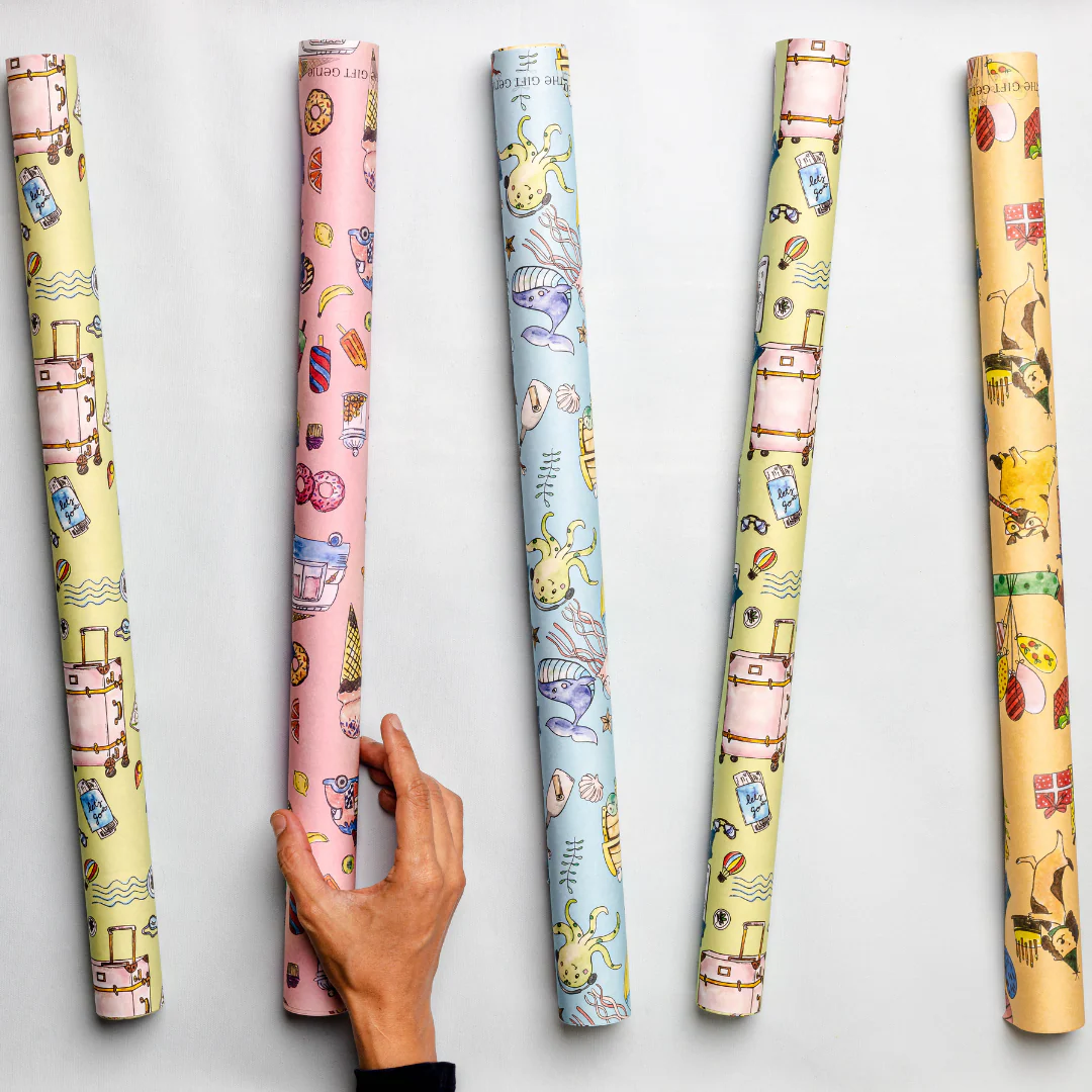 Gift Wrap | All Prints - 4 Designs x 2 Each | 8 Sheets