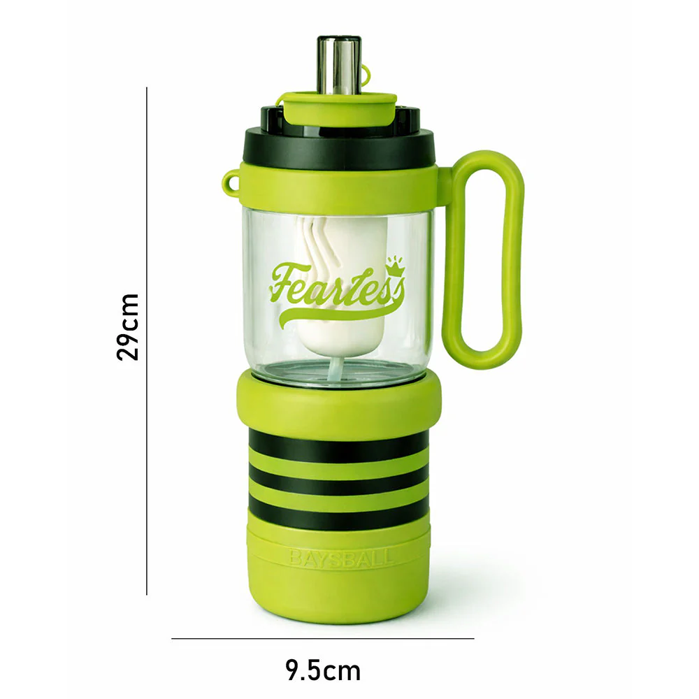Green Black 4 in one Water Bottle, infuser & mini snack box for teens and Adults, 1000ml - Image 6