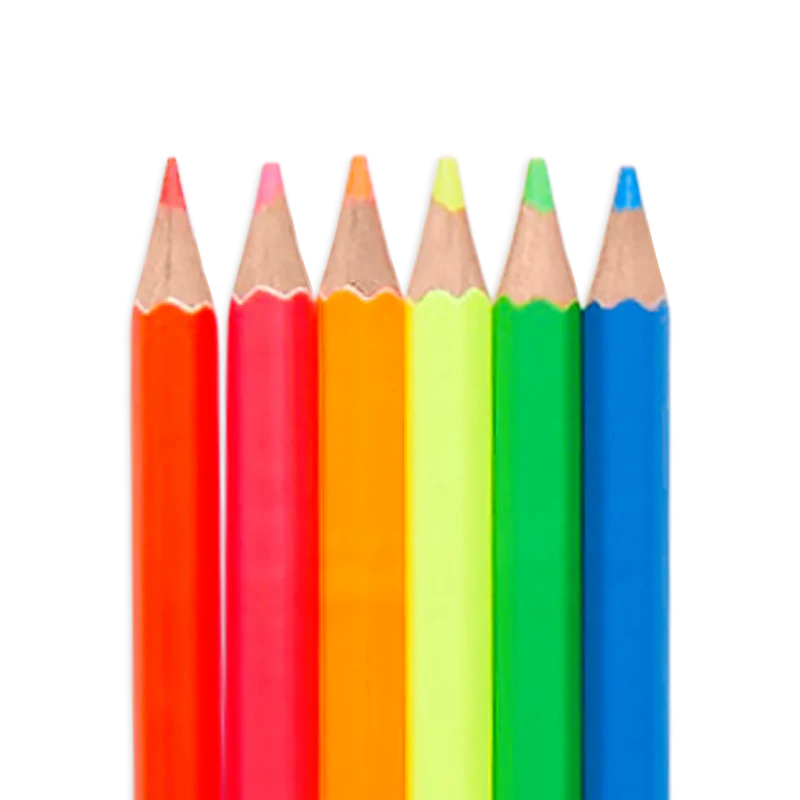 Jumbo Brights Neon Colored Pencils - Set of 6 - Image 4