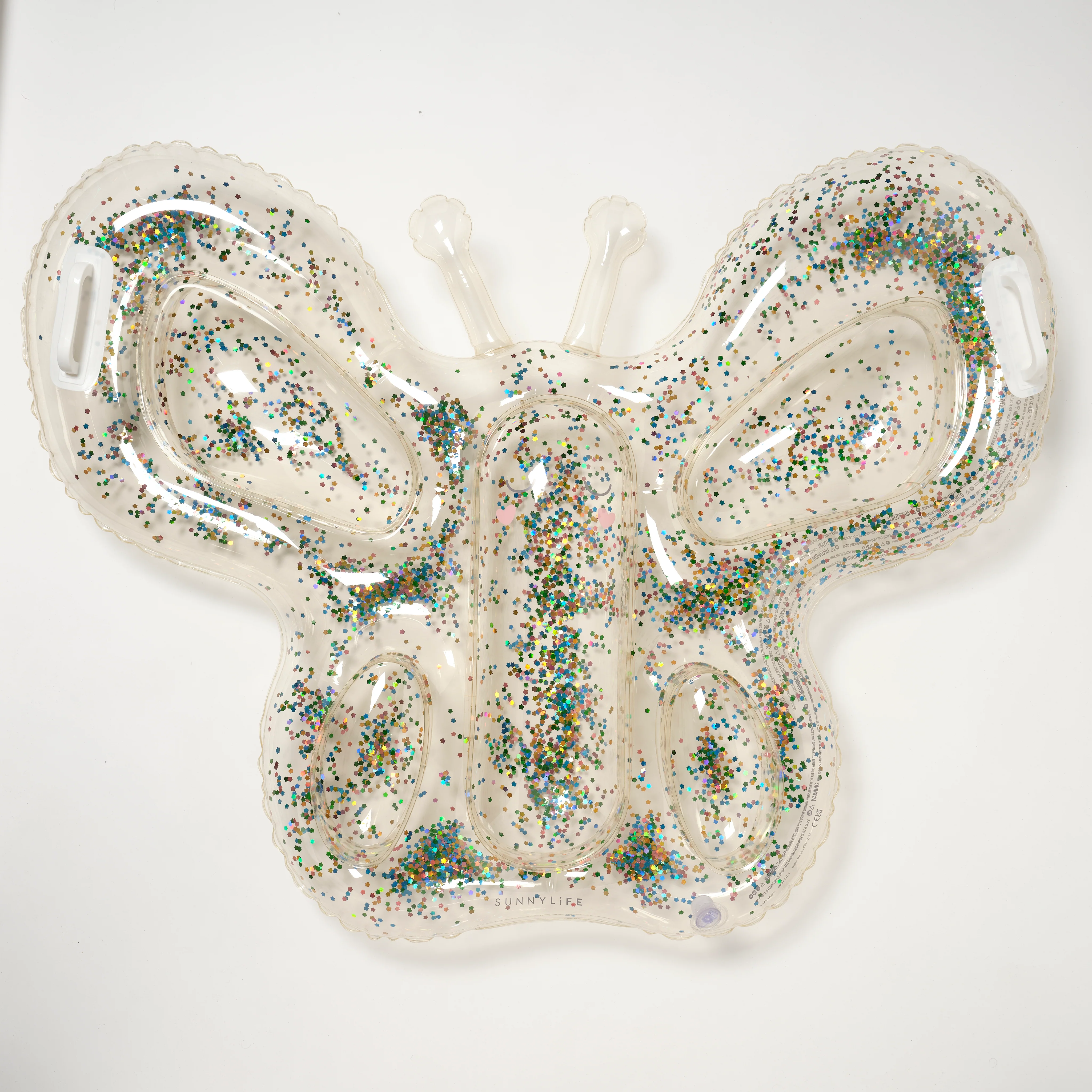Kids Butterfly Lie-On Float Cotton Candy Glitter - Image 3