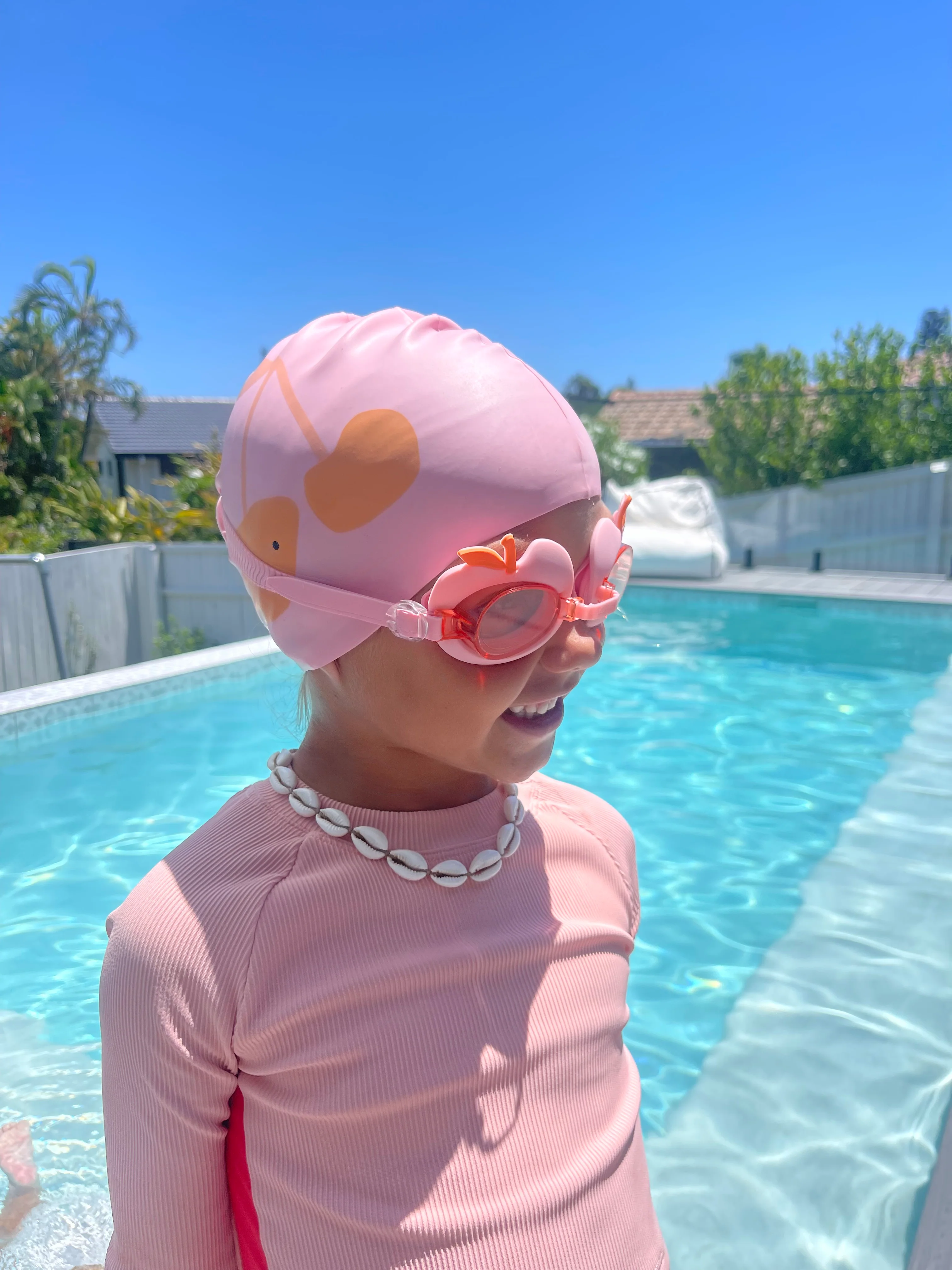 Kids Swim Goggles Cotton Candy Cherry - Image 9