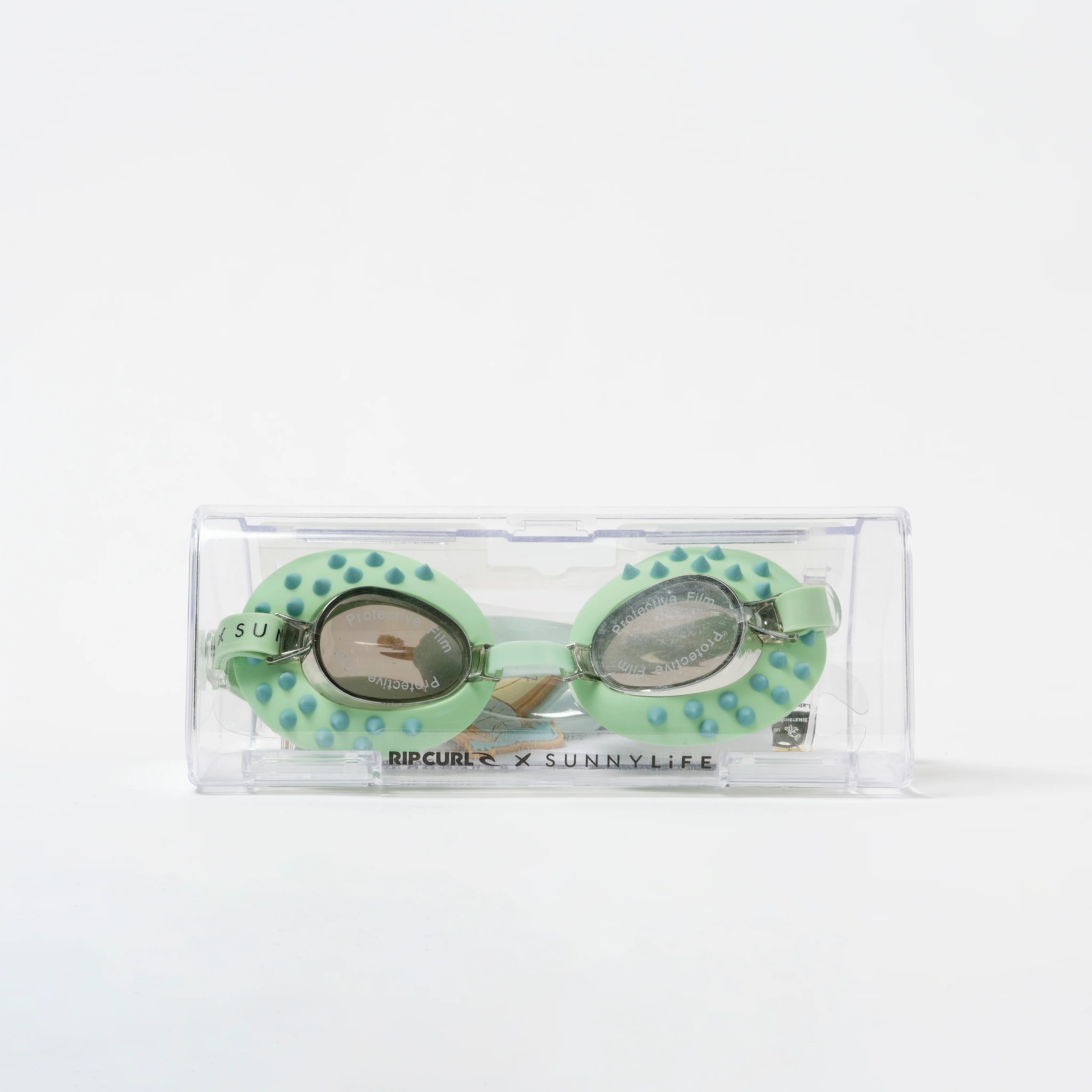 Kids Swim Goggles Shred Turtle Aqua