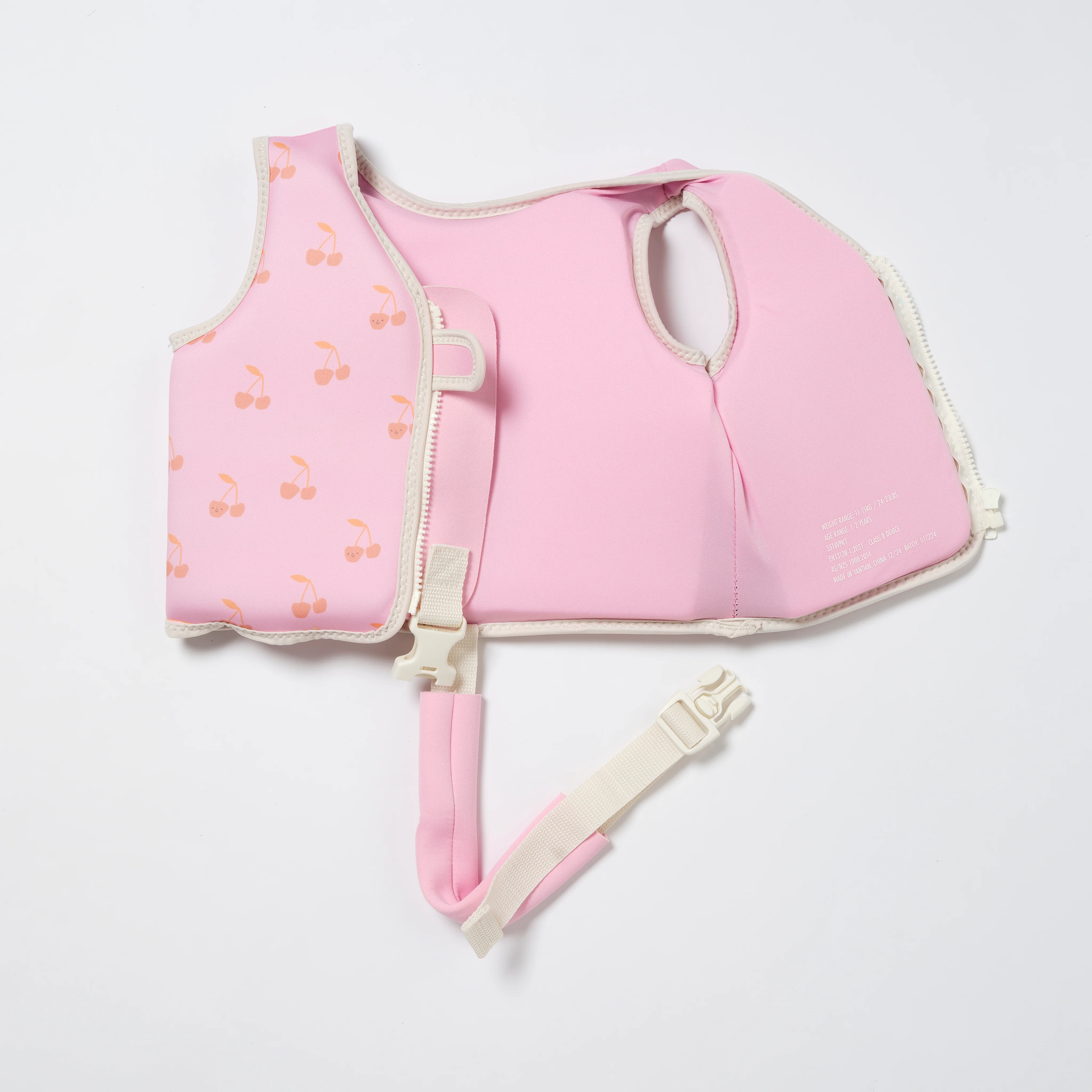 Kids Swim Vest 1-2 Cotton Candy Cherry - Image 3