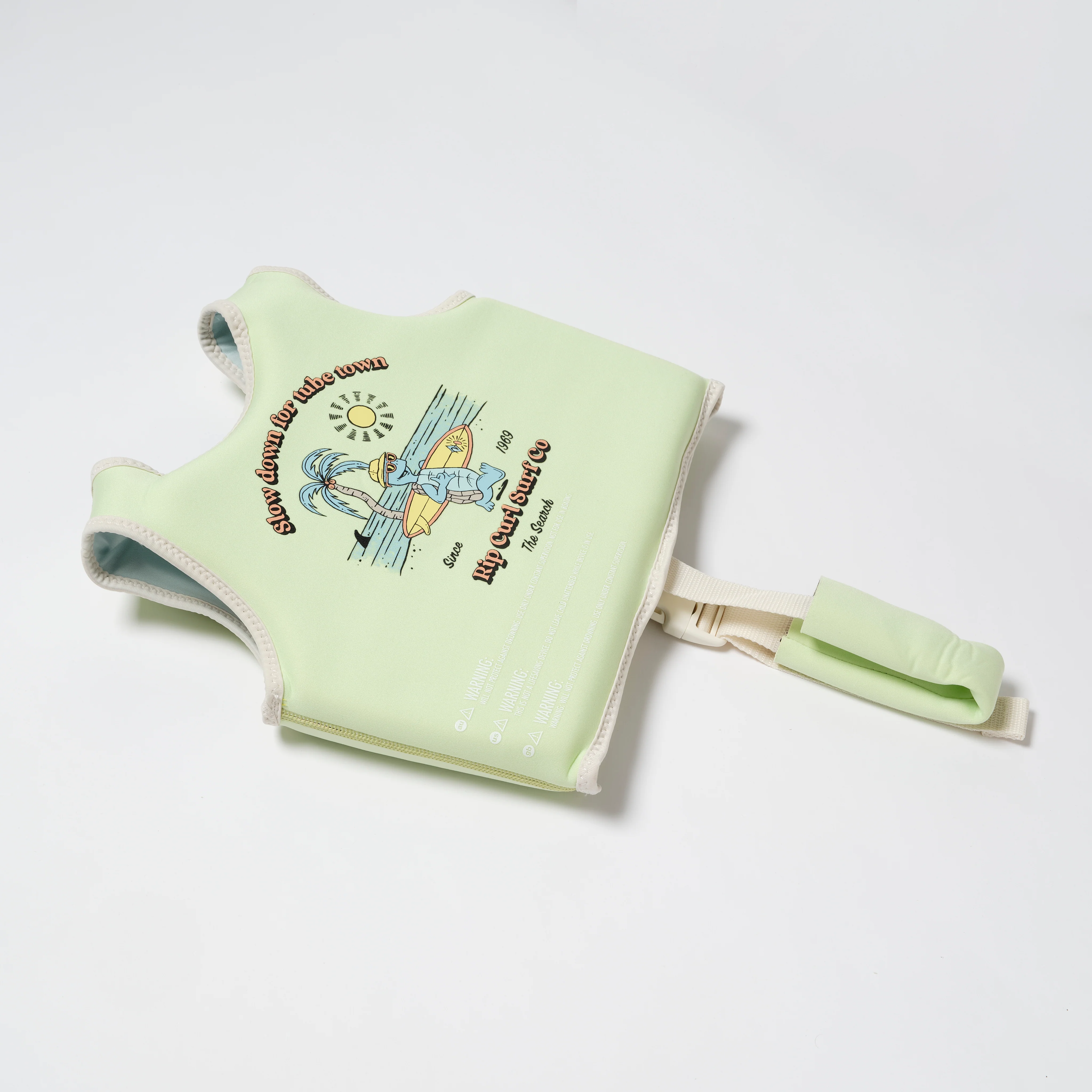 Kids Swim Vest 1-2 Shred Turtle Aqua - Image 4