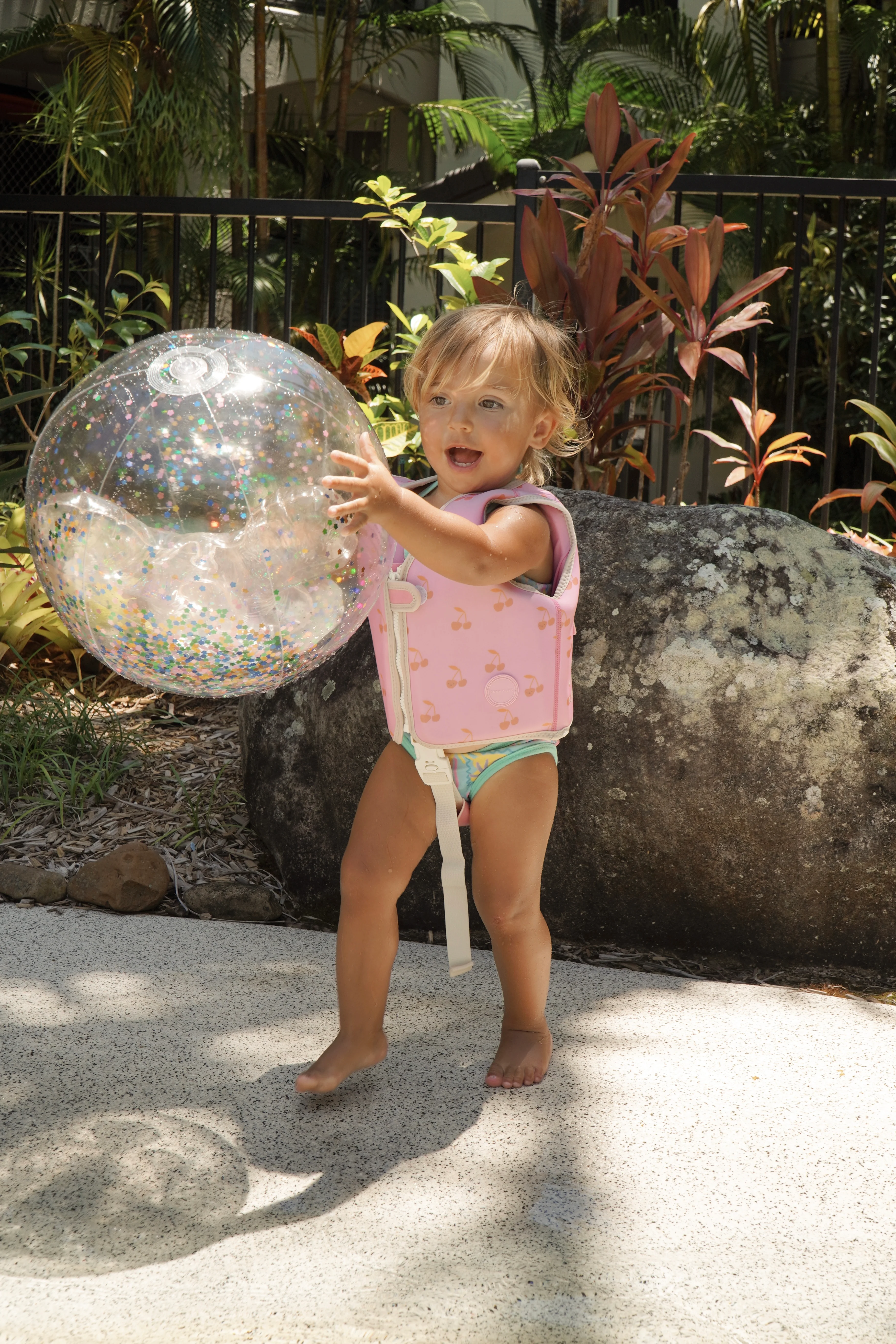 Kids Swim Vest 2-3 Cotton Candy Cherry - Image 14