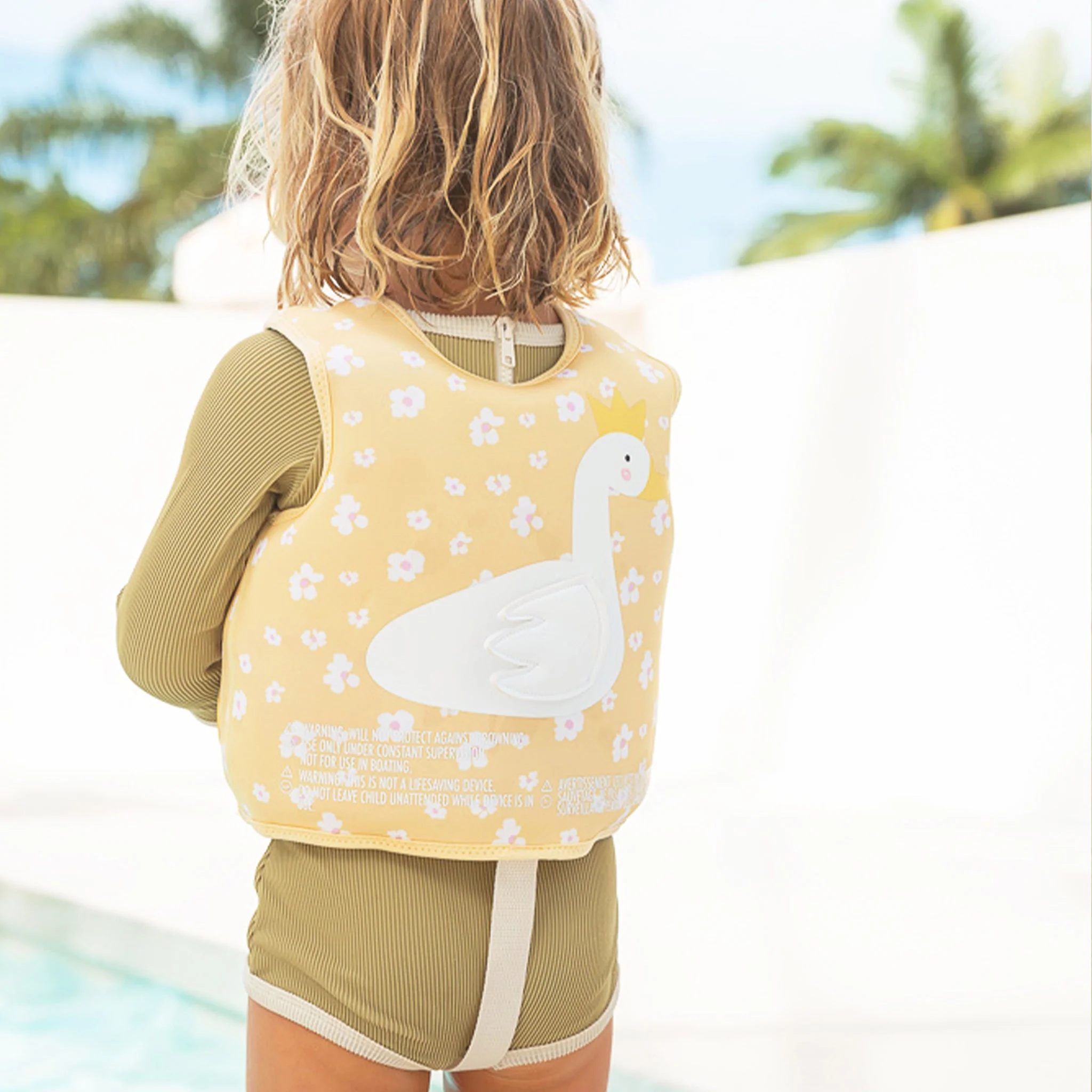 Kids Swim Vest 2-3 Princess Swan Buttercup - Image 6