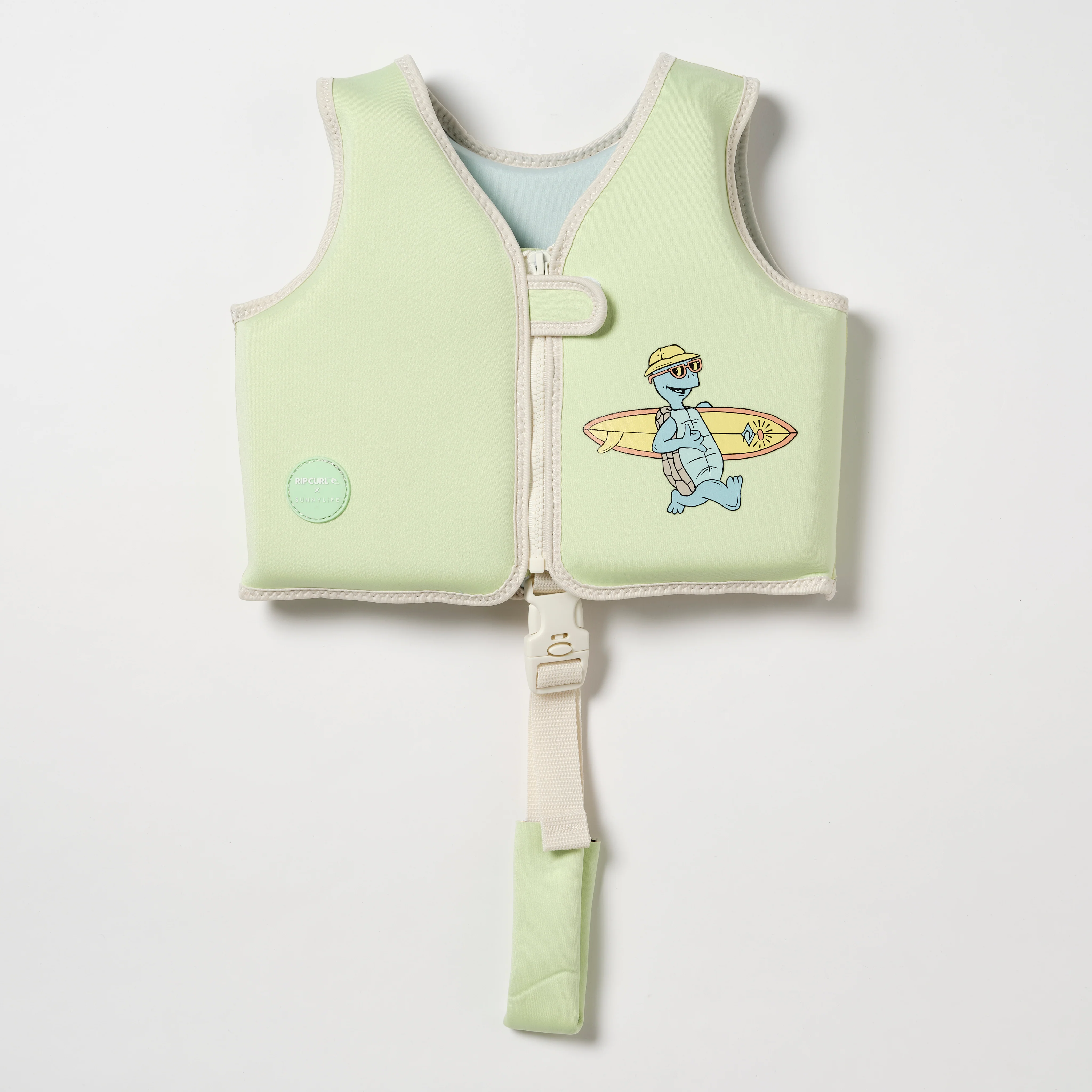 Kids Swim Vest 2-3 Shred Turtle Aqua