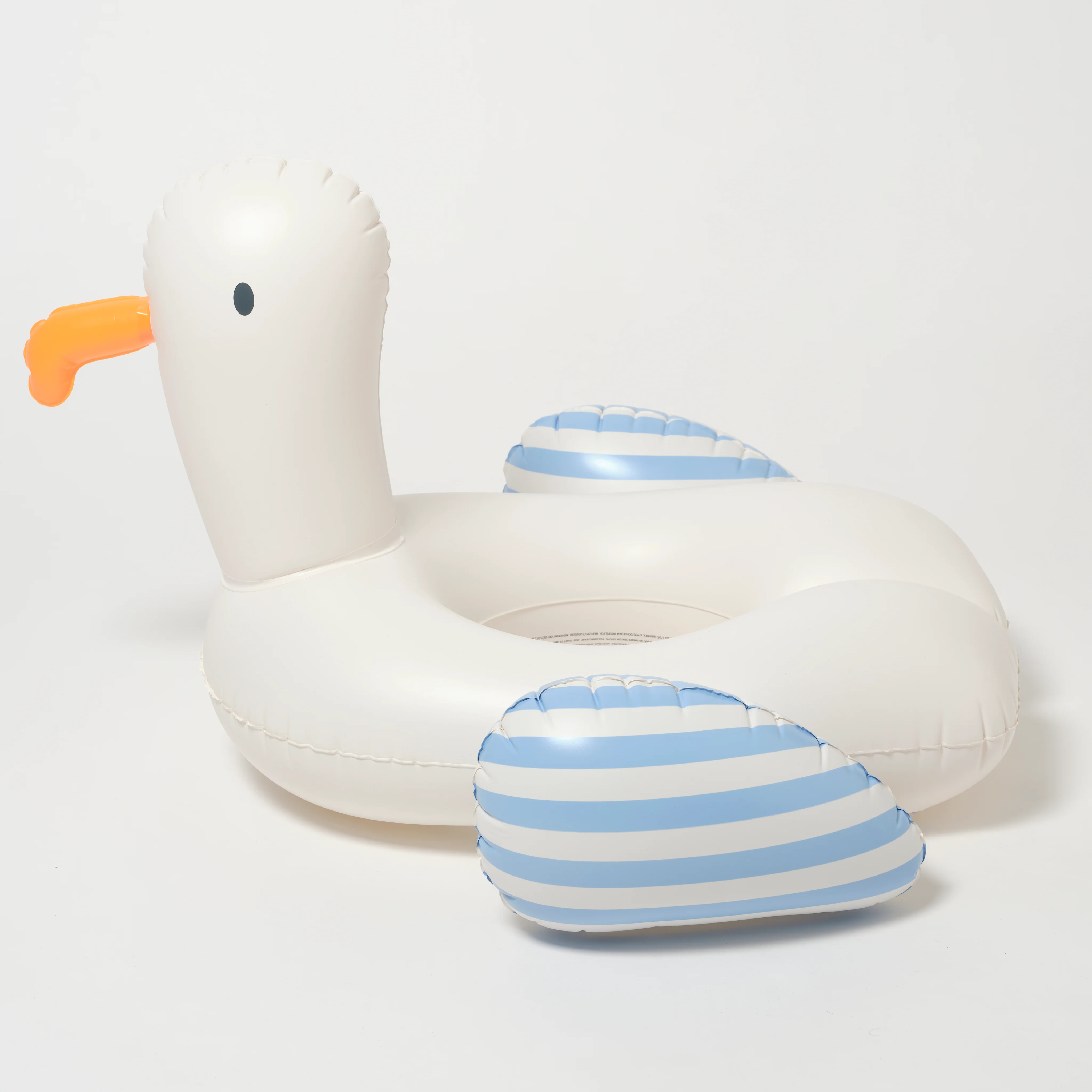 Kids Tube Pool Ring Sid the Seagull Blue Stripe - Image 4