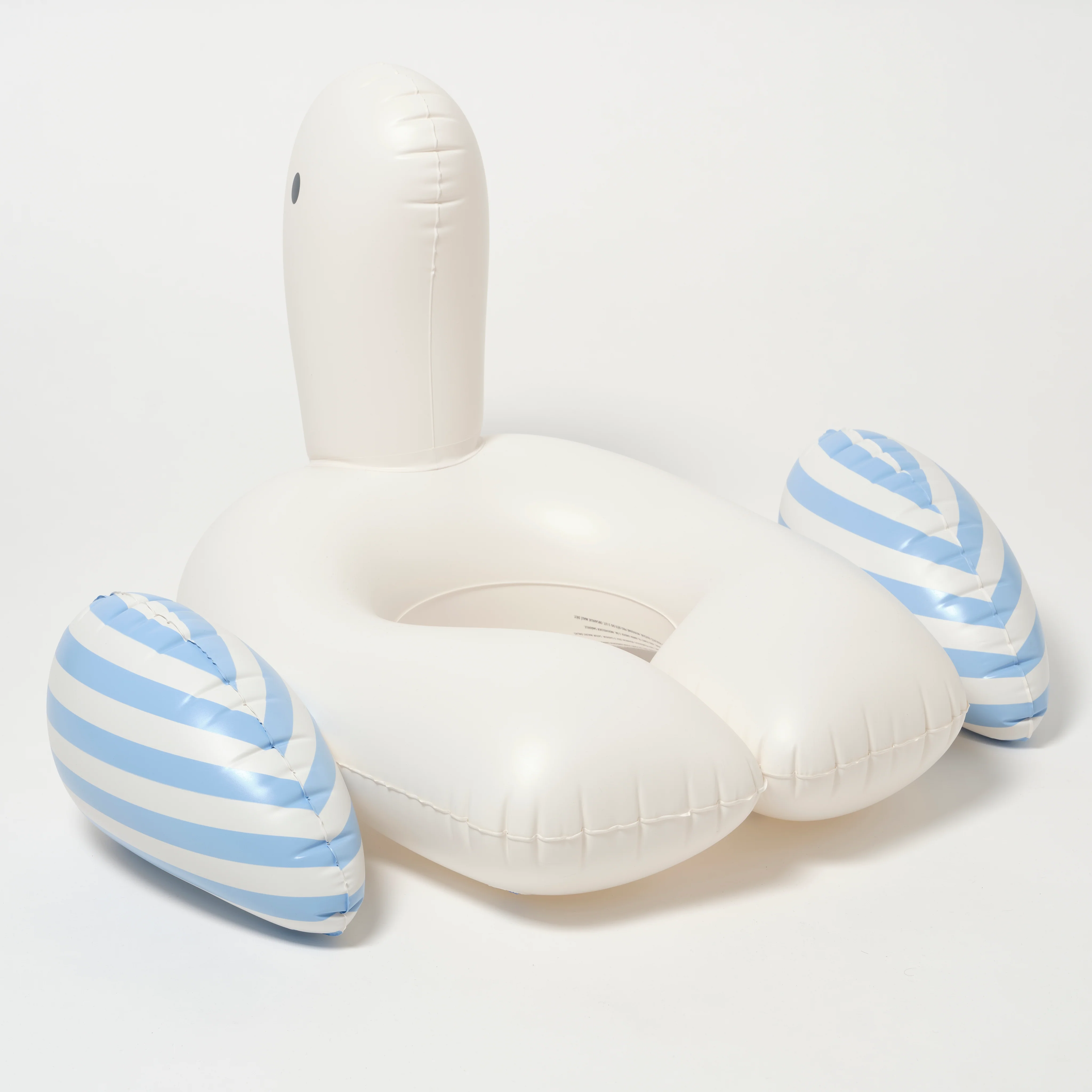 Kids Tube Pool Ring Sid the Seagull Blue Stripe - Image 5