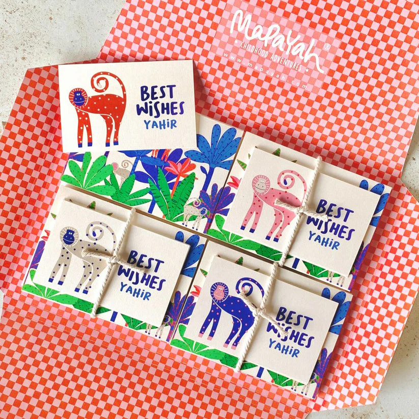 KIT - Personalised Stationery Set - Monkey - Image 2